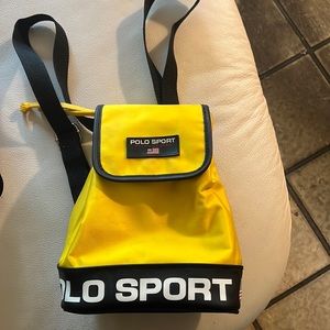 Vintage polo sport mini backpack.